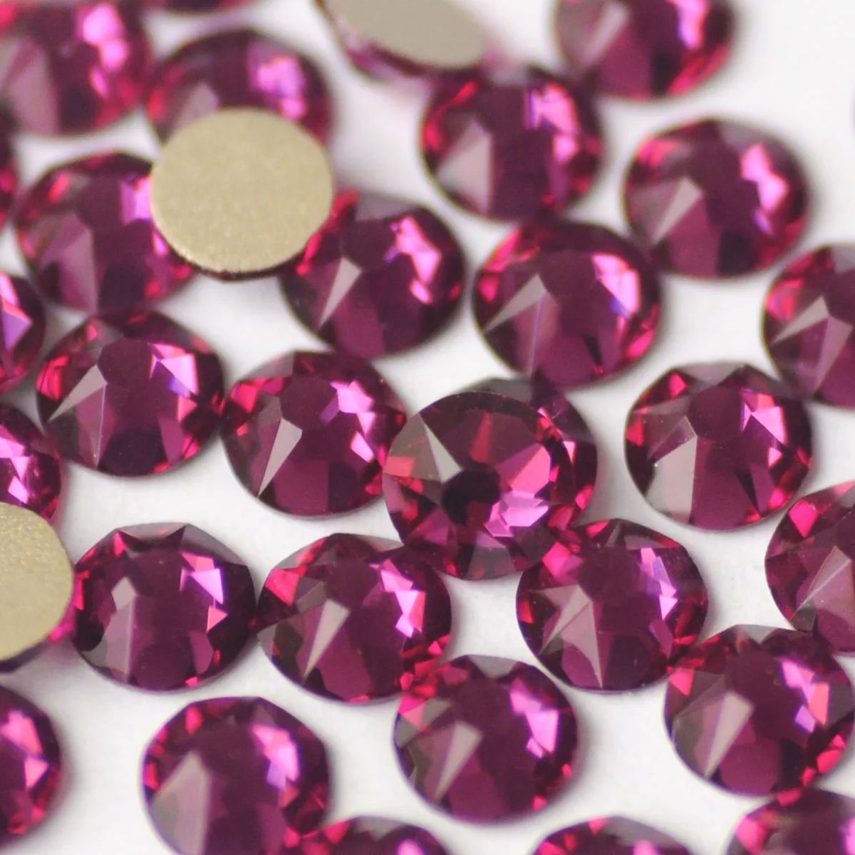 Nail Art Fuchsia - คริสตัล Xirius 8 ขนาดใหญ่ 8 ขนาดเล็ก