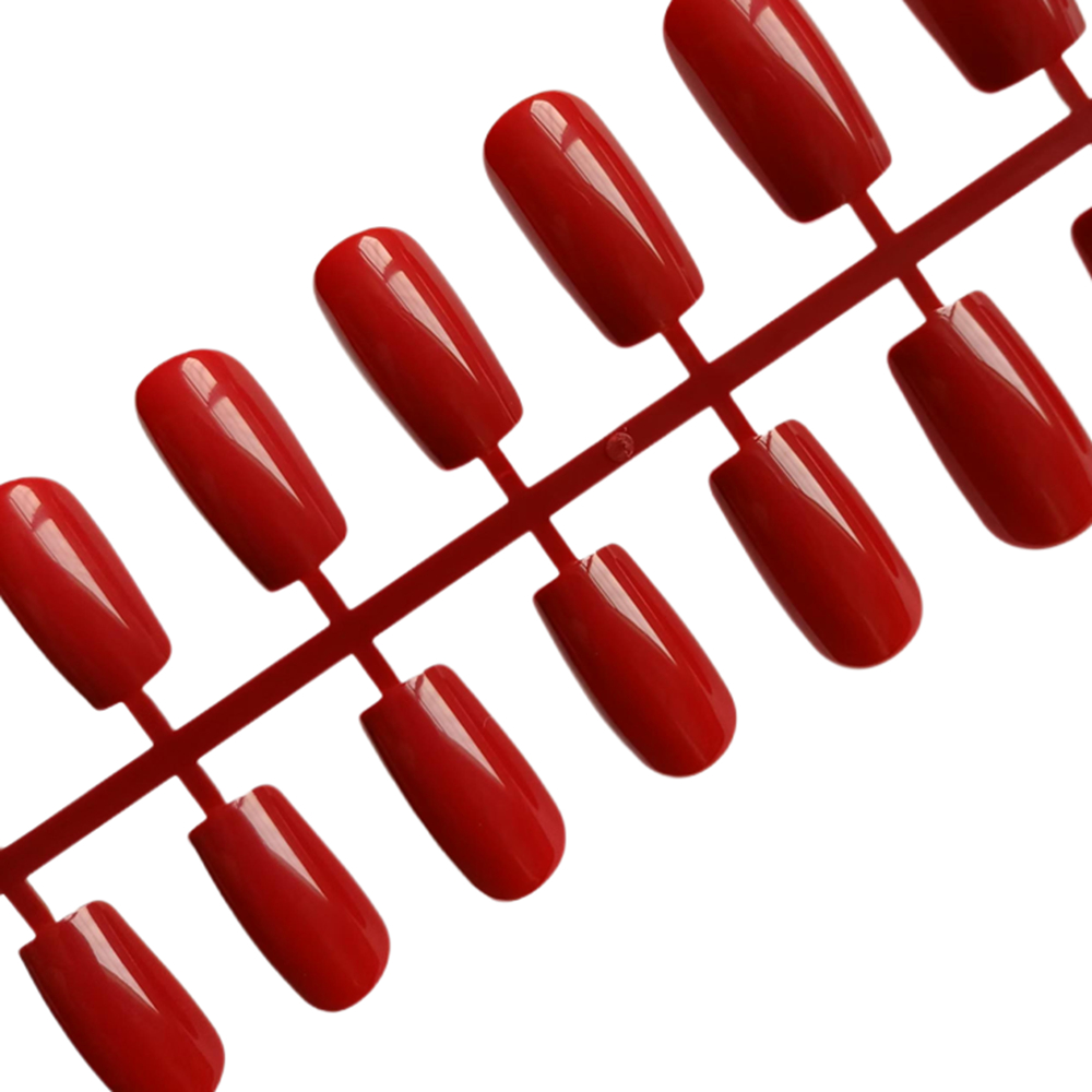 ตะปูปลอมทรงสี่เหลี่ยมยาวไวน์แด - Nail Art Red Wine บทวิจารณ์และราคา