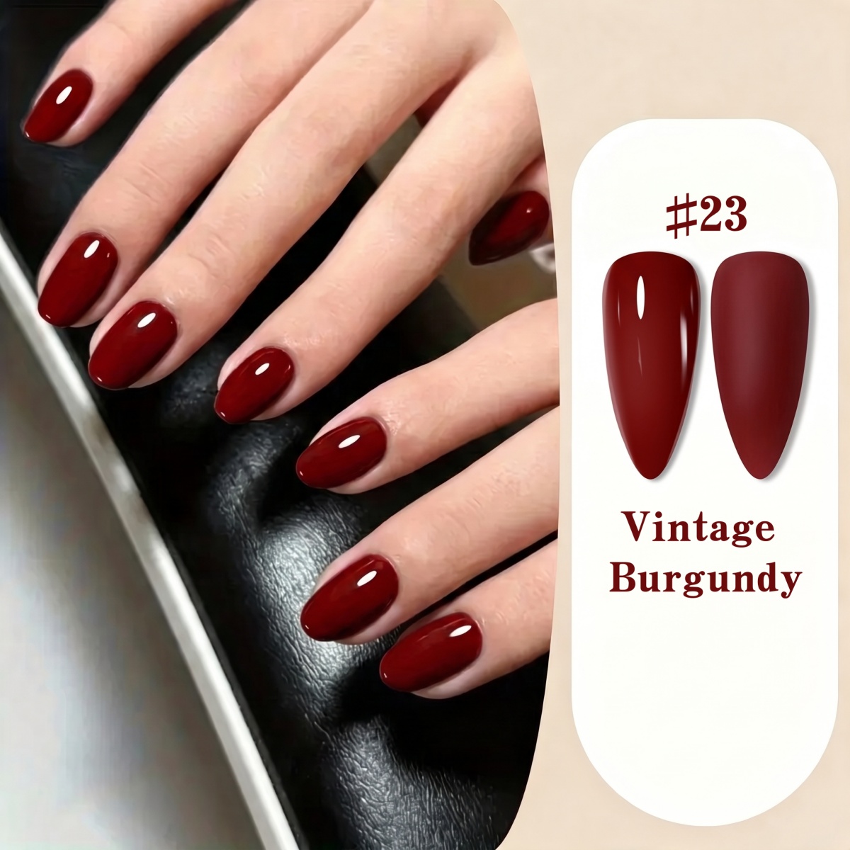 ชุดเจลทาเล็บ 2 สีแบบไม่ยุ่งยาก - Nail Art Red Wine บทวิจารณ์และราคา