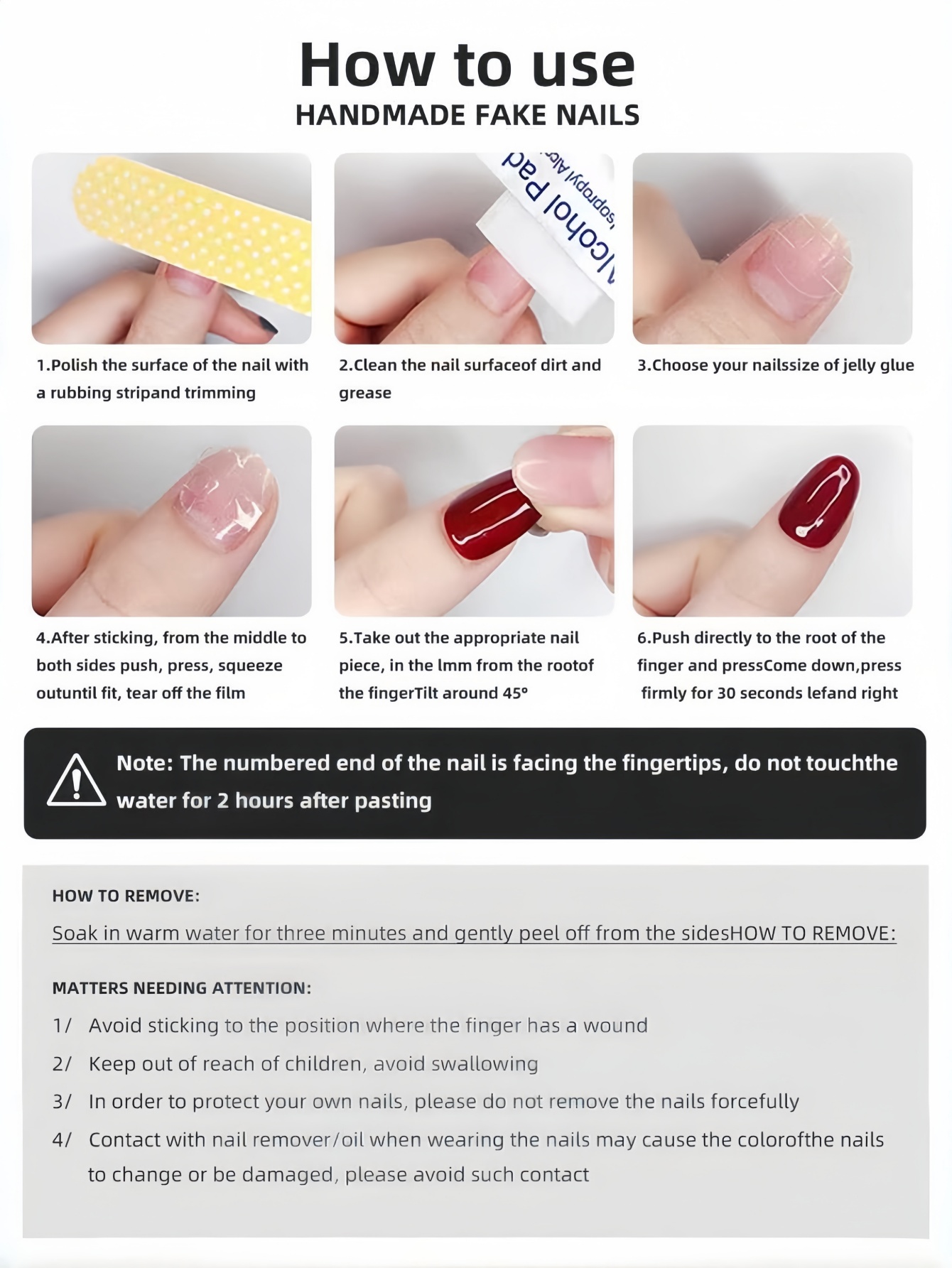 10 ชิ้นเล็บสั้นทรงเหลี่ยมและทร - Nail Art French บทวิจารณ์และราคา
