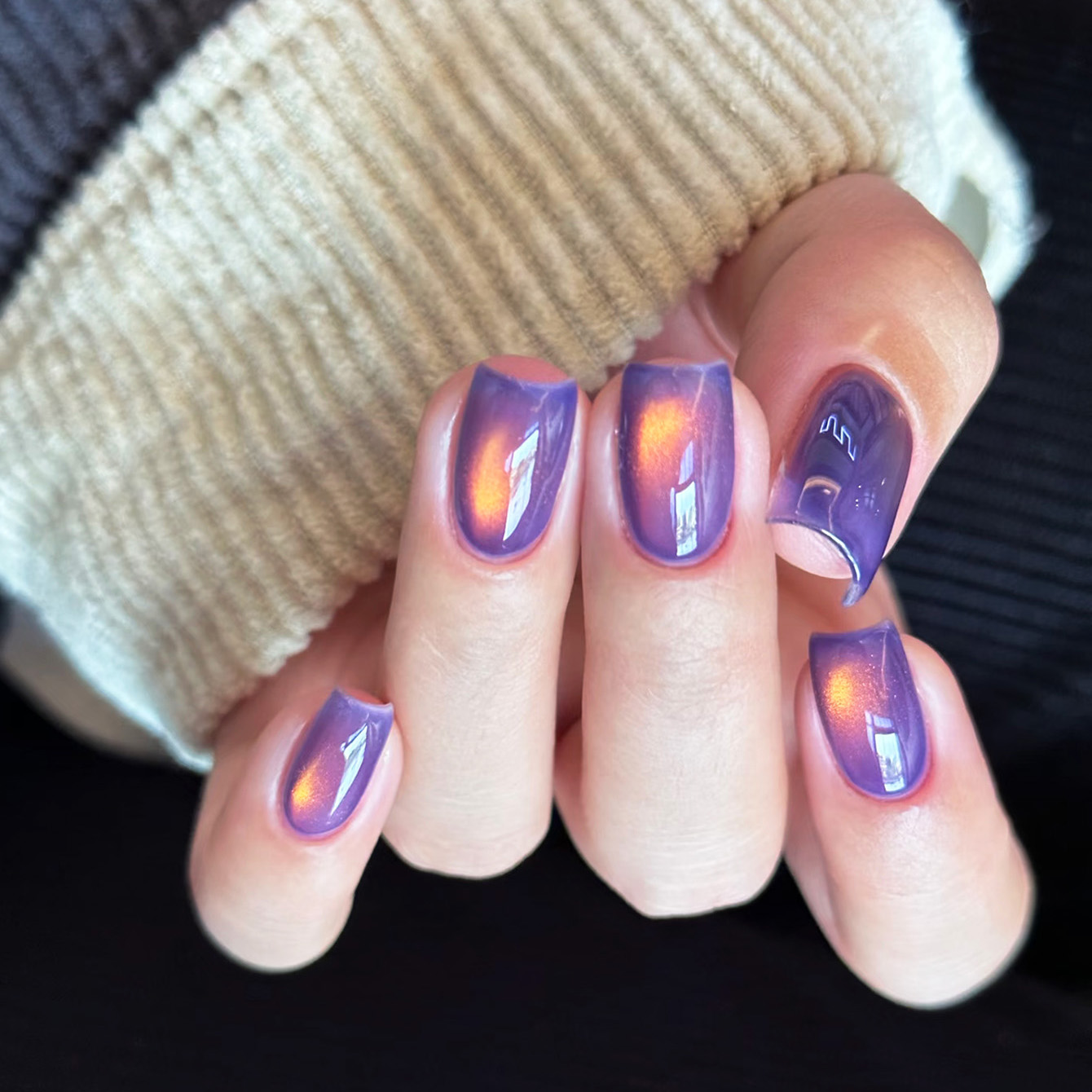 1-10 ชิ้น ยาทาเล็บเจลสีคริสตัล - Nail Art Violet บทวิจารณ์และราคา