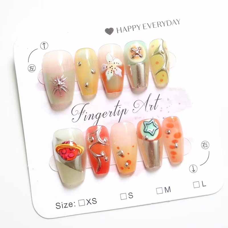 10 ชิ้นผู้หญิงสไตล์ฝรั่งเศส Hi - Nail Art French บทวิจารณ์และราคา