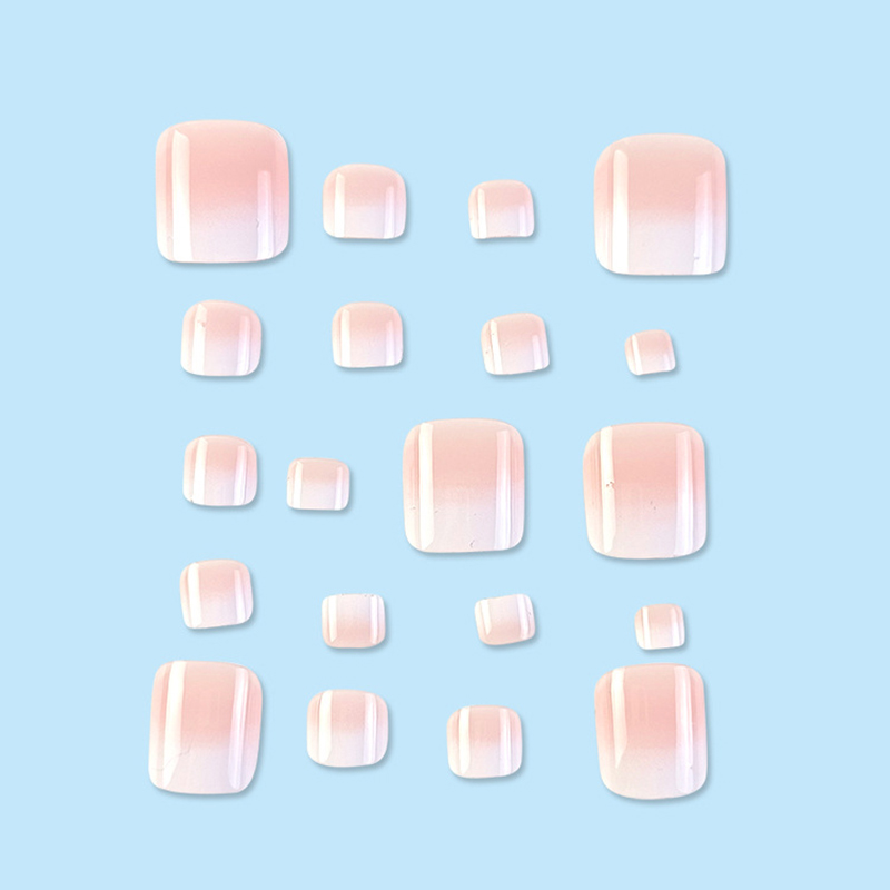 เล็บปลอมแบบฝรั่งเศสไล่เฉดสีชมพ - Nail Art French บทวิจารณ์และราคา
