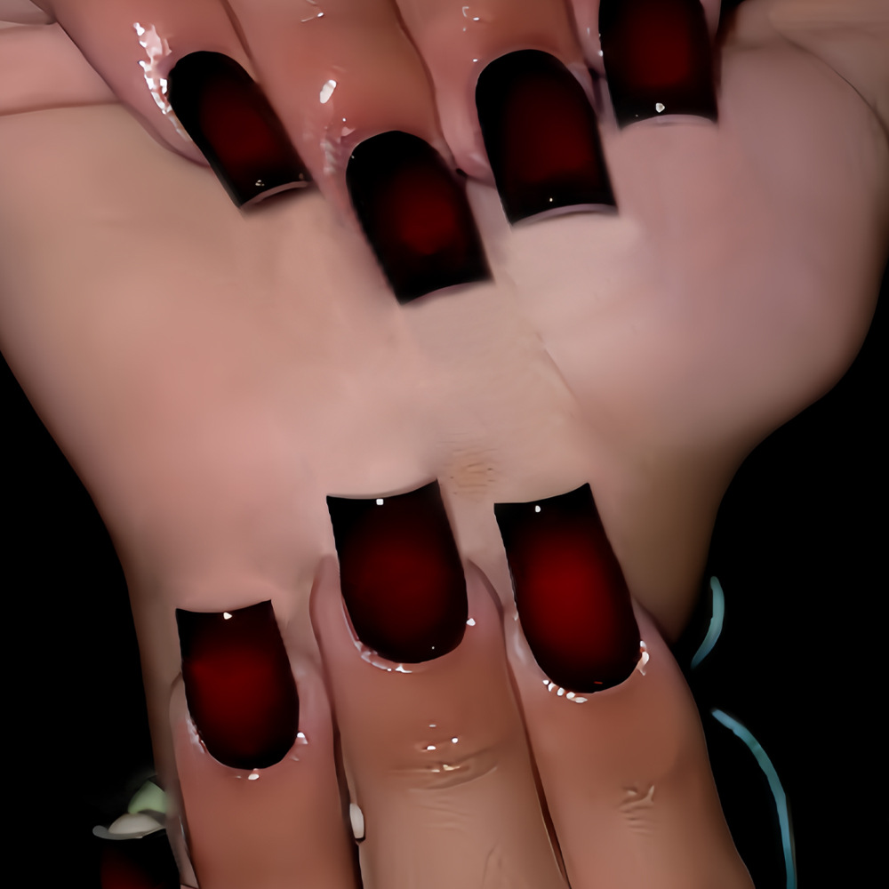 เล็บปลอมทรงสั้นทรงเหลี่ยมสำหรั - Nail Art French บทวิจารณ์และราคา