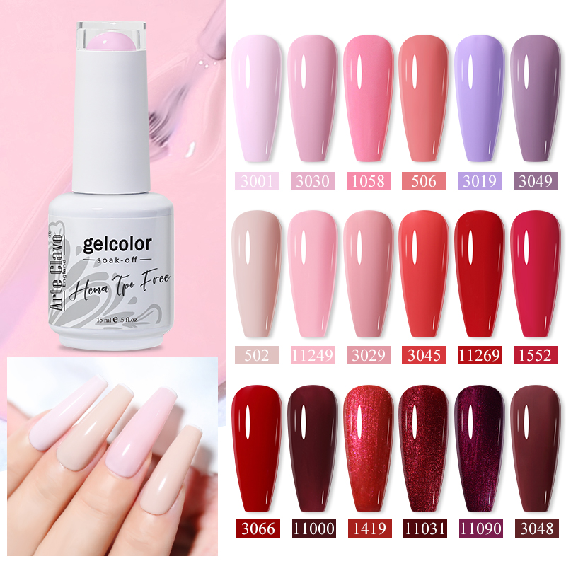 อาร์เต้ คลาวอ 15ML เจลทาเล็บ ส - Nail Art Red Wine บทวิจารณ์และราคา