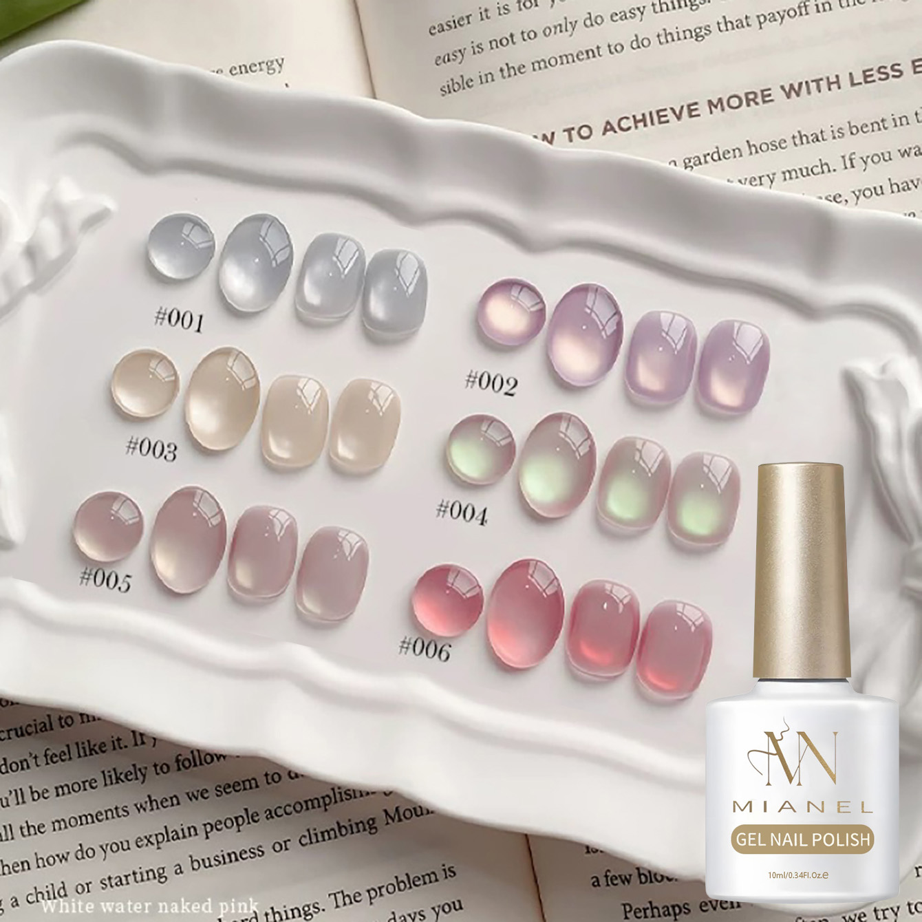 MIANEL 10ML ยาทาเล็บเจลตาแมวแบ - Nail Art Violet บทวิจารณ์และราคา