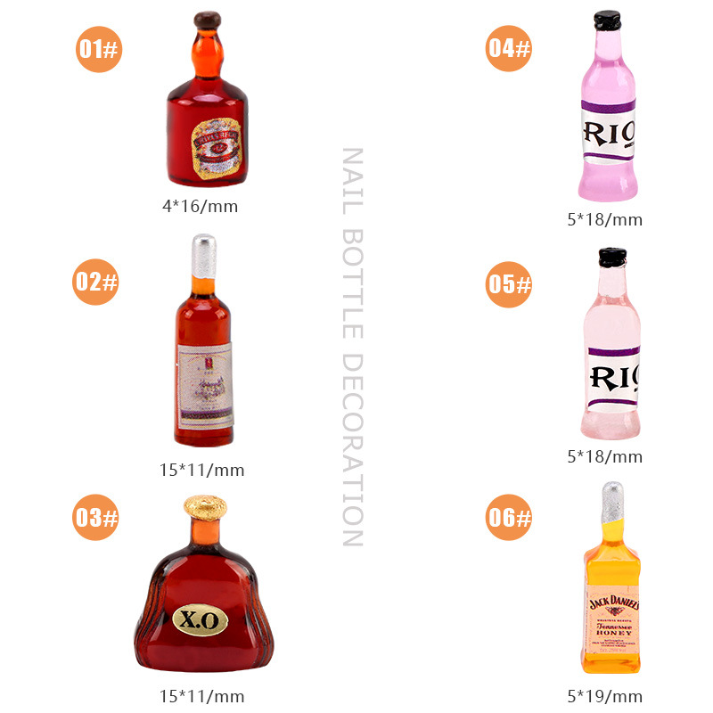 20 ชิ้น * ใหม่ขวดไวน์เล็บ Char - Nail Art Red Wine บทวิจารณ์และราคา