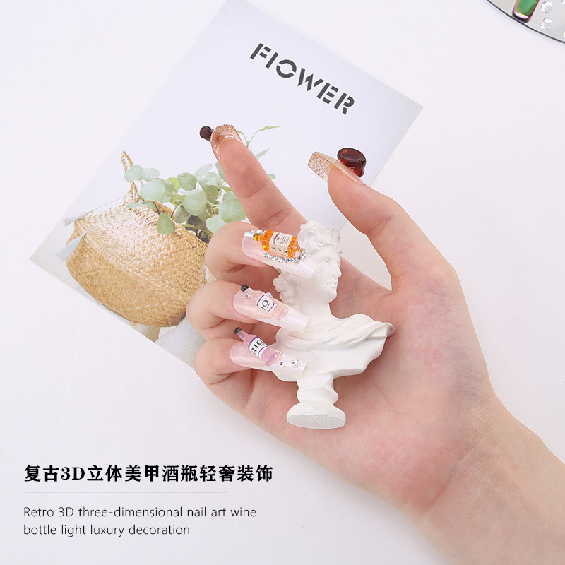 20 ชิ้น * ใหม่ขวดไวน์เล็บ Char - Nail Art Red Wine บทวิจารณ์และราคา