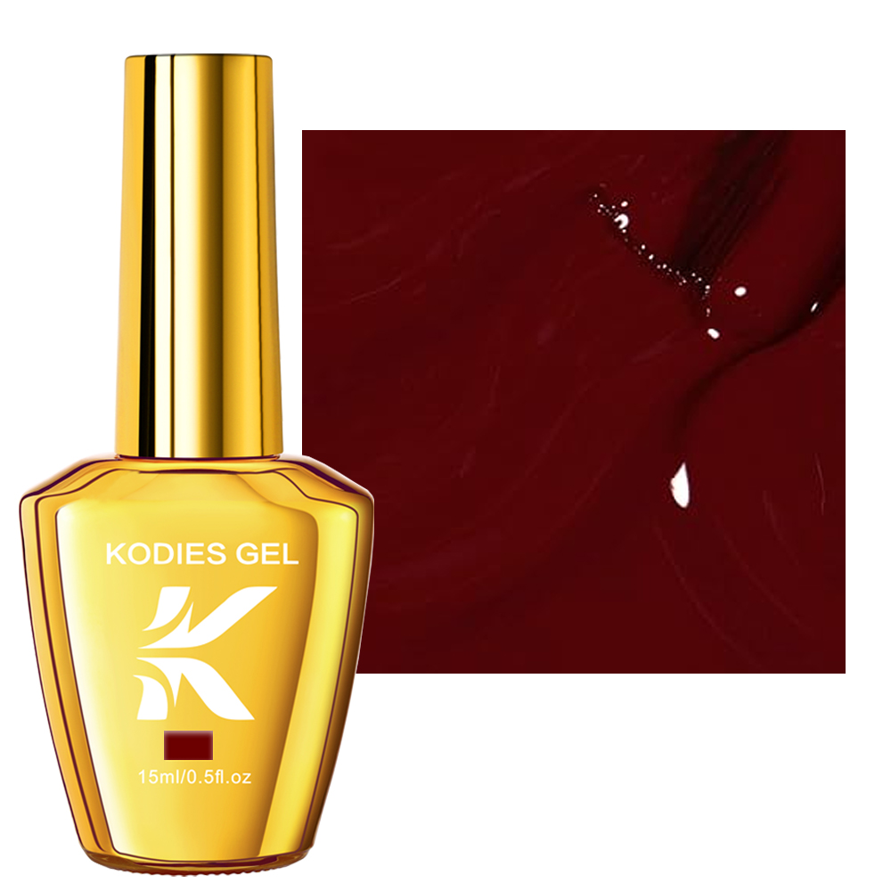 KODIES GEL Burgundy สีแดงเจลเล - Nail Art Red Wine บทวิจารณ์และราคา