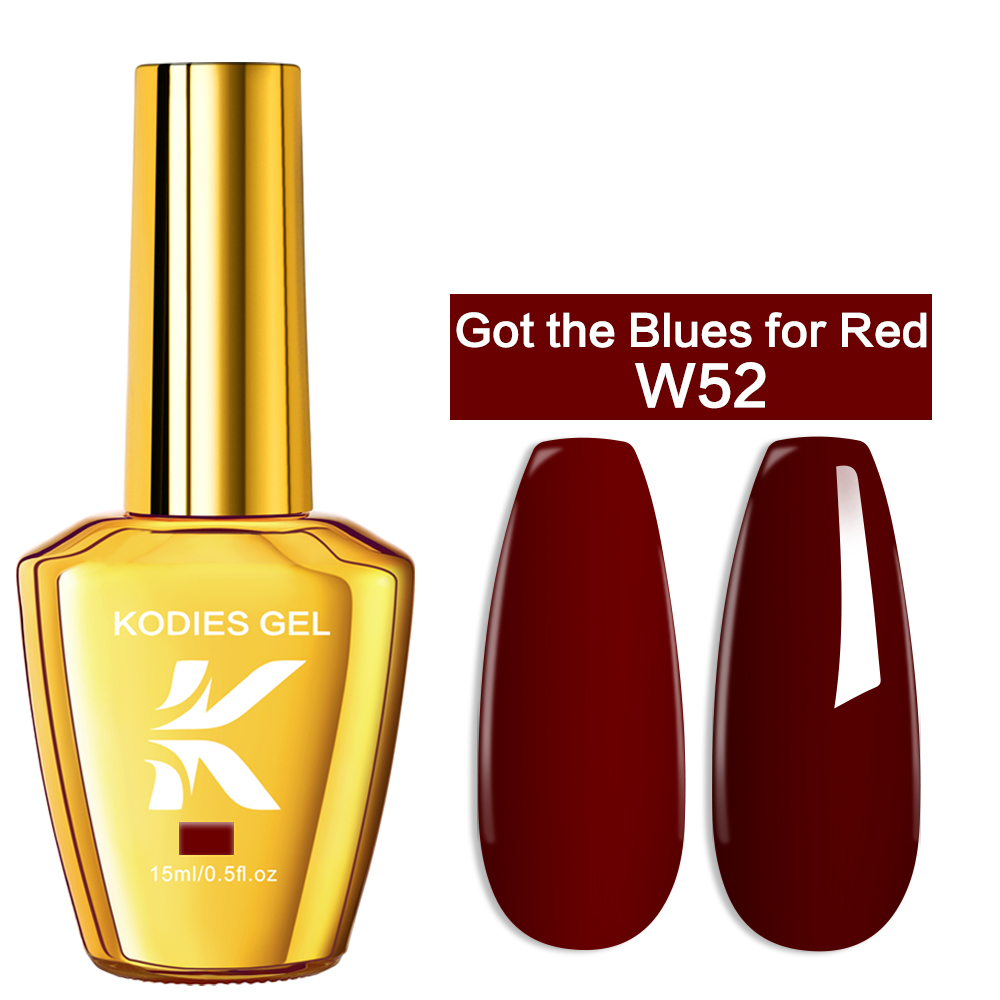 KODIES GEL Burgundy สีแดงเจลเล - Nail Art Red Wine บทวิจารณ์และราคา