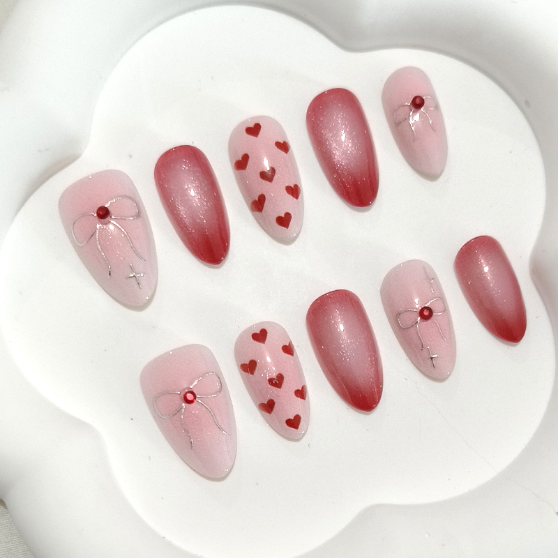 สติกเกอร์ติดเล็บลายหัวใจน่ารัก - Nail Art French บทวิจารณ์และราคา
