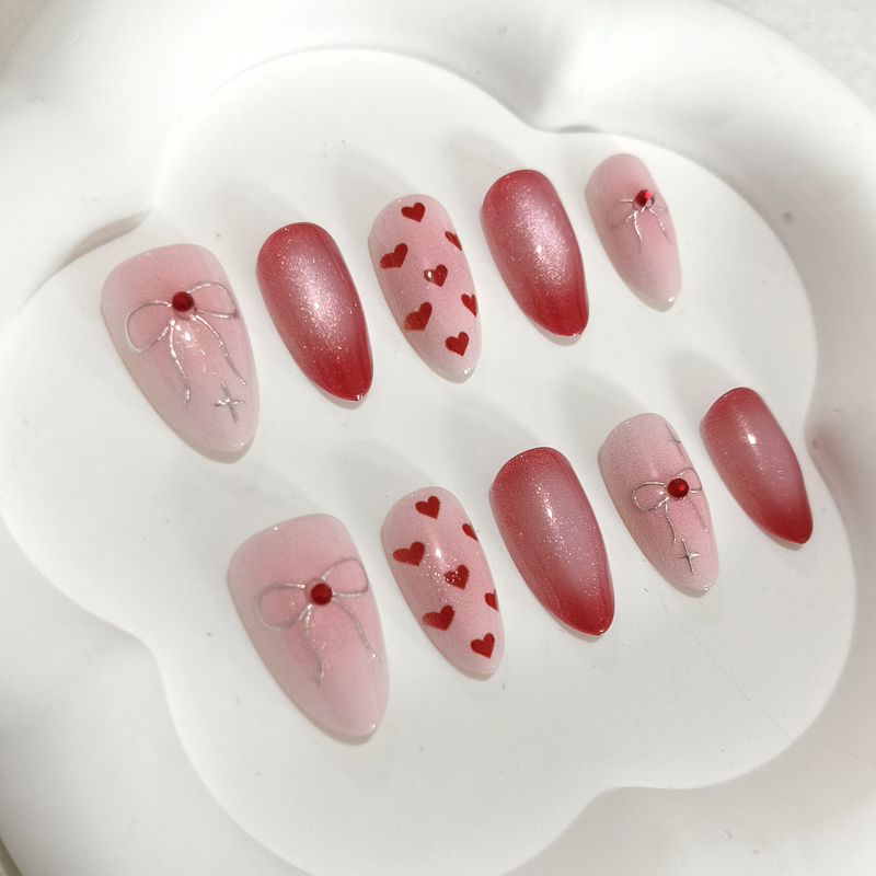 สติกเกอร์ติดเล็บลายหัวใจน่ารัก - Nail Art French บทวิจารณ์และราคา